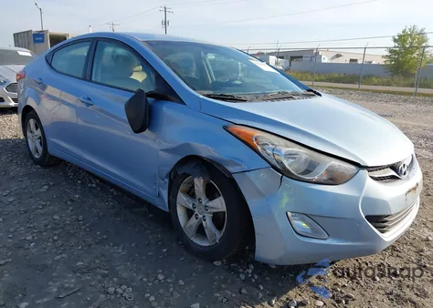 2012 Hyundai Elantra Gls (Ulsan Plant) из США, поврежденный, VIN KMHDH4AE5CU316420